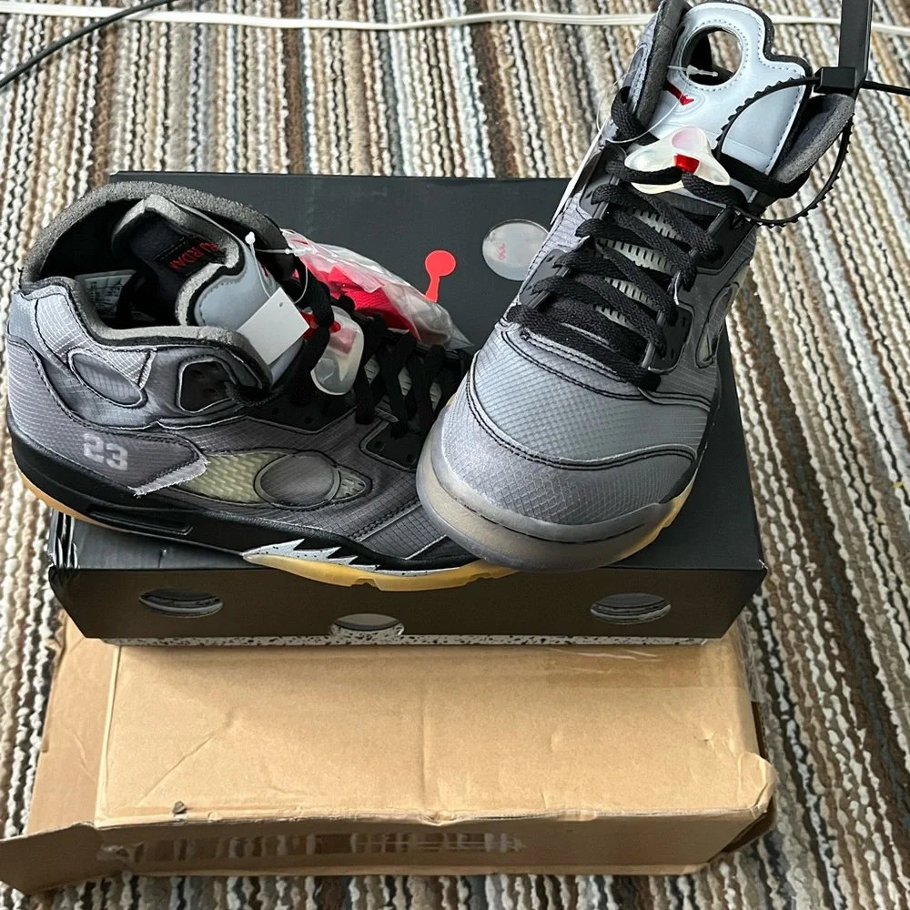 Off white Air Jordan 5 - Picture 8 of 11